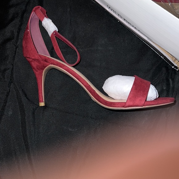 Burgundy dress sandals - Picture 2 of 5